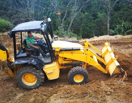 Retroexcavadora Pajarita